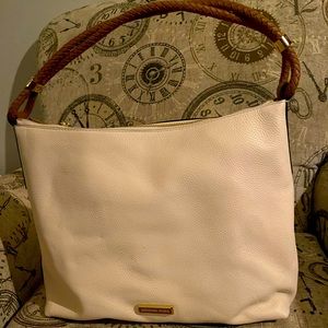 New Michael Kors “Genuine” leather Hobo Bag with braided & GoldAccents.